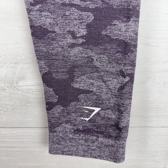 Gymshark Seamless Leggings Size Small Lavender Camo High Rise Lift Butt Scrunch - Picture 6 of 10